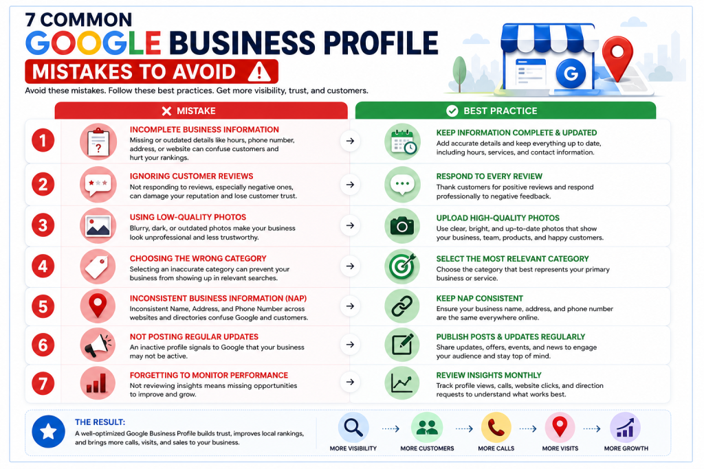 7 common google business profile 